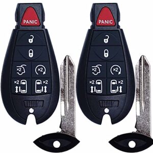 key fob replacement compatible for chrysler town and country dodge grand caravan 2008 2009 2010 2011 2012 2013 2014 2015 2016 2017 2018 2019 2020 car keyless entry remote control m3n5wy783x iyz-c01c