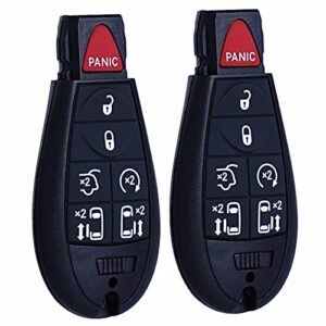 Key Fob Replacement Compatible for Chrysler Town and Country Dodge Grand Caravan 2008 2009 2010 2011 2012 2013 2014 2015 2016 2017 2018 2019 2020 Car Keyless Entry Remote Control M3N5WY783X IYZ-C01C