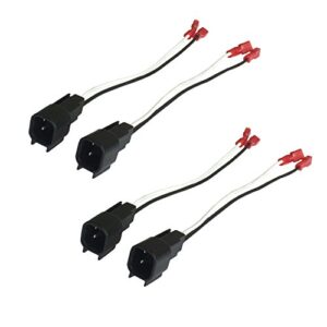 dkmus 2 x pairs wire cable wiring harness for ford lincoln mercury mazda speakers adapter connector adaptor plug