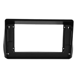 double din installation dash kit, fydun 11 inch black abs 2 din stereo radio fascia panel navigation fascia car stereo frame for wish 2009‑2012