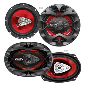 boss audio systems ch6530 car speakers – 300 watts of power per pair and 150 watts each, 6.5 inch, full range, 3 way, sold in pairs + ch6930 car speakers – 400 watts of power per pair, 200 watts each,