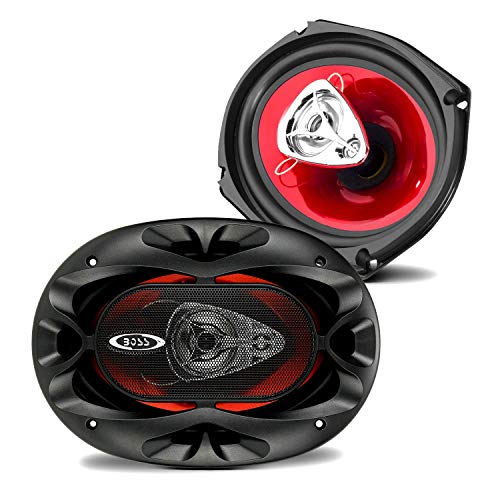 BOSS Audio Systems CH6530 Car Speakers - 300 Watts of Power Per Pair and 150 Watts Each, 6.5 Inch, Full Range, 3 Way, Sold in Pairs + CH6930 Car Speakers - 400 Watts of Power Per Pair, 200 Watts Each,
