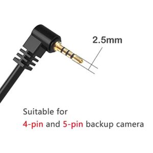 Dash Cam Backup Camera Extension Cable,2.5mm Male to Female Extension Cord for Rear Camera-16.5 Ft