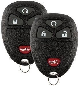 discount keyless replacement keyless entry remote key fob car compatible with ouc60270, 15913421 (2 pack)
