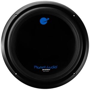planet audio ac15d car subwoofer – 2100 watts maximum power, 15 inch, dual 4 ohm voice coil, easy mounting, sold individually