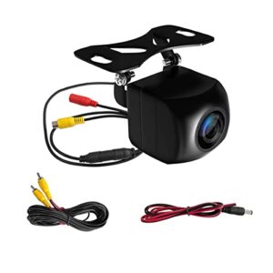 hd backup camera, 170 degree wide angle license plate rear view reversing camera, ip68 waterproof universal reverse rearview cam, ahd 720p clear night vision for car vehicle suv rv pickup and more