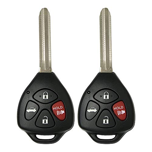 Keyless2Go Replacement for 2 New Keyless Entry Remote Car Key for Toyota Corolla Venza Avalon GQ4-29T with G Chip