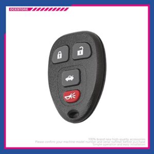 OCESTORE OUC60221 Car Key Fob Keyless Control Entry Remote OUC60270 4 Button Vehicles Replacement Compatible with DTS Lucerne Impala 15912859 (1PCS)