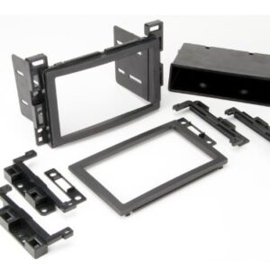 Scosche GM2500B Compatible with Select 2005-Up GM ISO Double DIN & DIN+Pocket Dash Kit Black