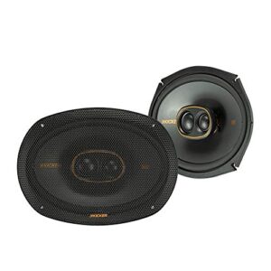 KICKER 47KSC69304 6x9 (160x230mm) 3-Way Speakers With1(25mm) and .75"(20mm) Tweeters, 4ohm