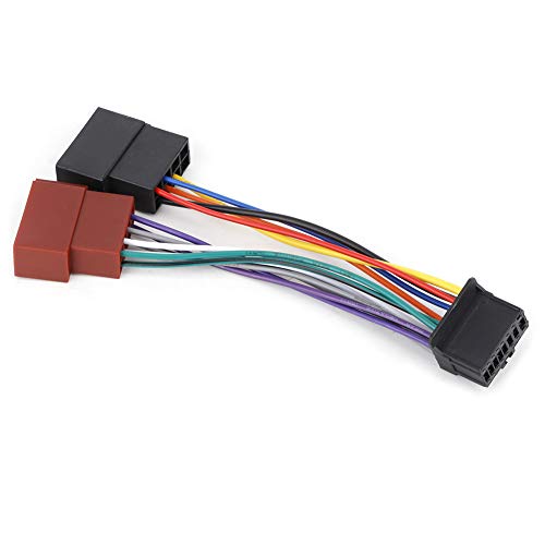 Car Stereo Harness 16pin Port to Mini Iso 8pin Plug Wiring Cable Fits for Pioneer 2003-on for aftermarket Radio Wireless Wire connectors