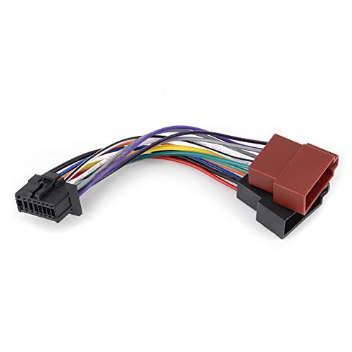 Car Stereo Harness 16pin Port to Mini Iso 8pin Plug Wiring Cable Fits for Pioneer 2003-on for aftermarket Radio Wireless Wire connectors