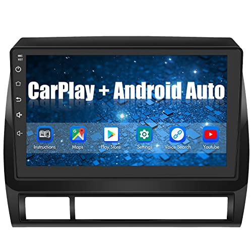 Car Radio for Toyota Tacoma 2005-2015 Built-in carplay Android Anto,9 inch Android 12 Car Stereo Head Unit 2G RAM 32GROM with DSP WiFi GPS Navigation Bluetooth Steering Wheel Control