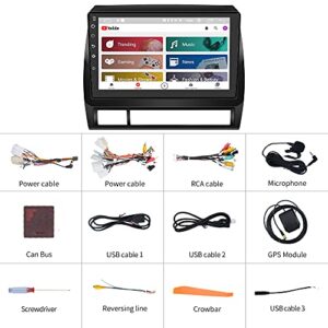 Car Radio for Toyota Tacoma 2005-2015 Built-in carplay Android Anto,9 inch Android 12 Car Stereo Head Unit 2G RAM 32GROM with DSP WiFi GPS Navigation Bluetooth Steering Wheel Control