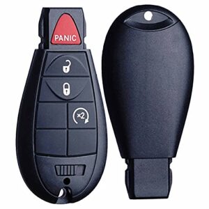 Key Fob FOBIK Replacement Compatible for Dodge Ram 1500 2500 3500 Truck Pickup 2009 2010 2011 2012 Journey Challenger Grand Caravan Jeep Grand Cherokee Commander Keyless Entry Remote Start Control