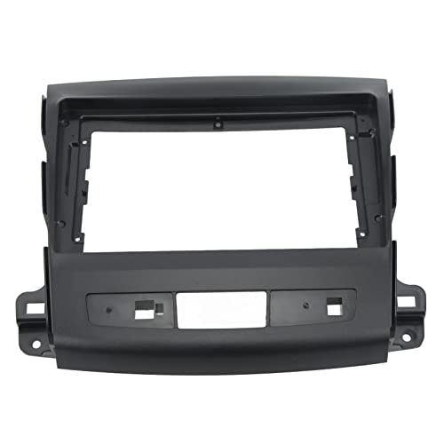 Aramox 9in Car Stereo Radio Fascia Navigation Panel Frame Car Stereo Dash Radio Fascia Kit Replacement for MITSUBISHI OUTLANDER 2008‑2012