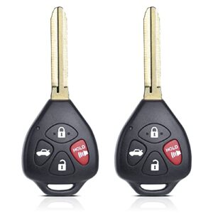 key fob remote replacement fits for toyota camry 2007 2008 2009 2010 2011/corolla 2009-2010 hyq12bby keyless entry remote control 89070-06232(pack of 2)