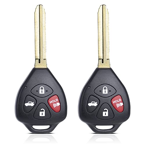 Key Fob Remote Replacement Fits for Toyota Camry 2007 2008 2009 2010 2011/Corolla 2009-2010 HYQ12BBY Keyless Entry Remote Control 89070-06232(Pack of 2)