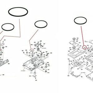 Full Complete Belt Kit (5X Belts -All Unit Belts) for Sony Disc Player RCD-W500C RCD-W50C