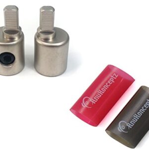 KnuKonceptz Offset Power/Ground Input Wire Gauge Reducer 0-4 Gauge 1/0 Pair with Heat Shrink