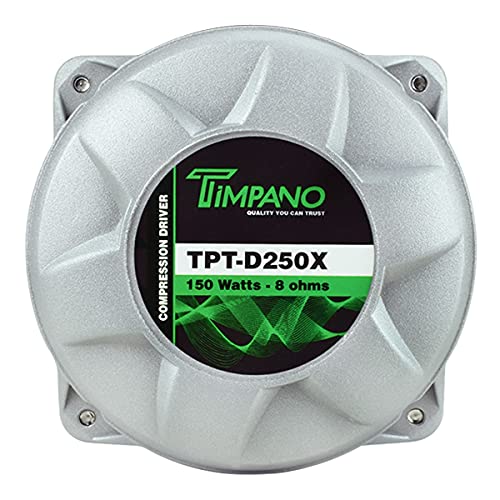 Timpano TPT-D250X Compression Driver for Pro Car Audio, 1 Inch Exit Phenolic Driver - Outstanding Performance for Midrange Reproduction