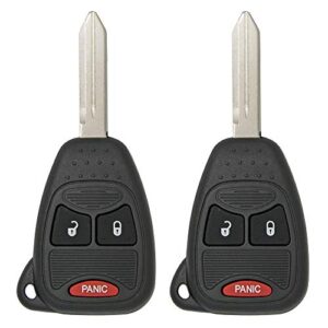 keyless2go replacement for keyless entry remote car key vehicles that use 3 button oht692427aa – 2 pack