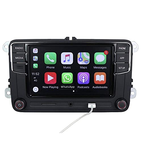 Amzparts RCD330 Carplay MIB Car Radio Replacement for Golf 5 6 MK5 MK6 Tiguan CC Polo Passat 6RD 035 187B