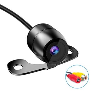 Rear View Camera, 12V Vehicle Backup Camera Waterproof, CCD Reverse Camera with Parking Assist Line Mirror Image Night Vision Parking Camera for 12V Car Pickup Mini-Truck RV SUV Minivan Camper