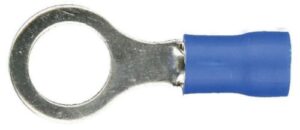 install bay vinyl terminal ring connector 5/16 inch 16/14 gauge 100 pack blue – bvrt516