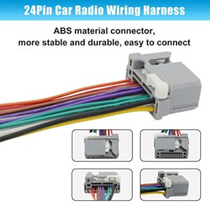 Radio Wiring Harness Replacement Replacement for Honda Civic Accord CRV CRZ Odyssey Fit Pilot Crosstour Ridgeline Car Stereo Wire Harness Power Speaker Adapter