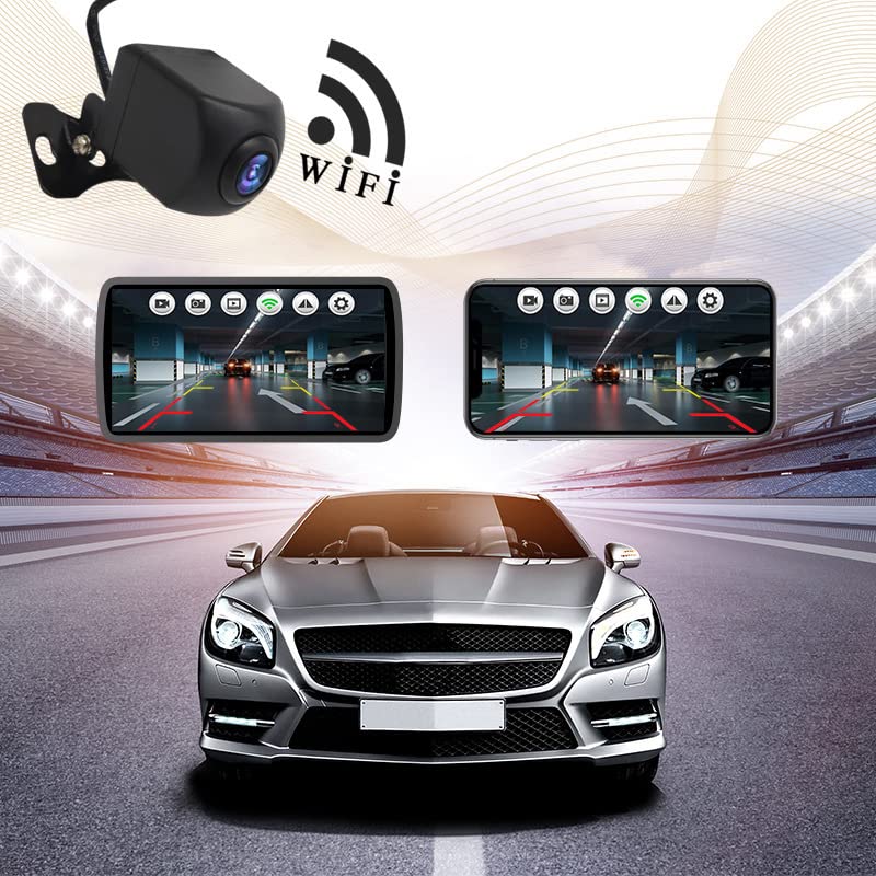 Backup Camera for Car Wireless Backup Camera Car Security Camera Reverse Camera for Truck License Plate Rear Camera with Phone App