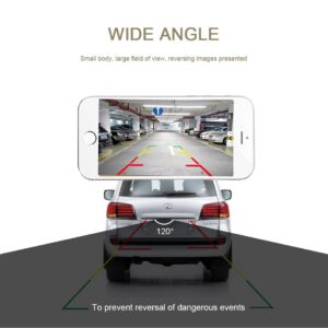 Backup Camera for Car Wireless Backup Camera Car Security Camera Reverse Camera for Truck License Plate Rear Camera with Phone App