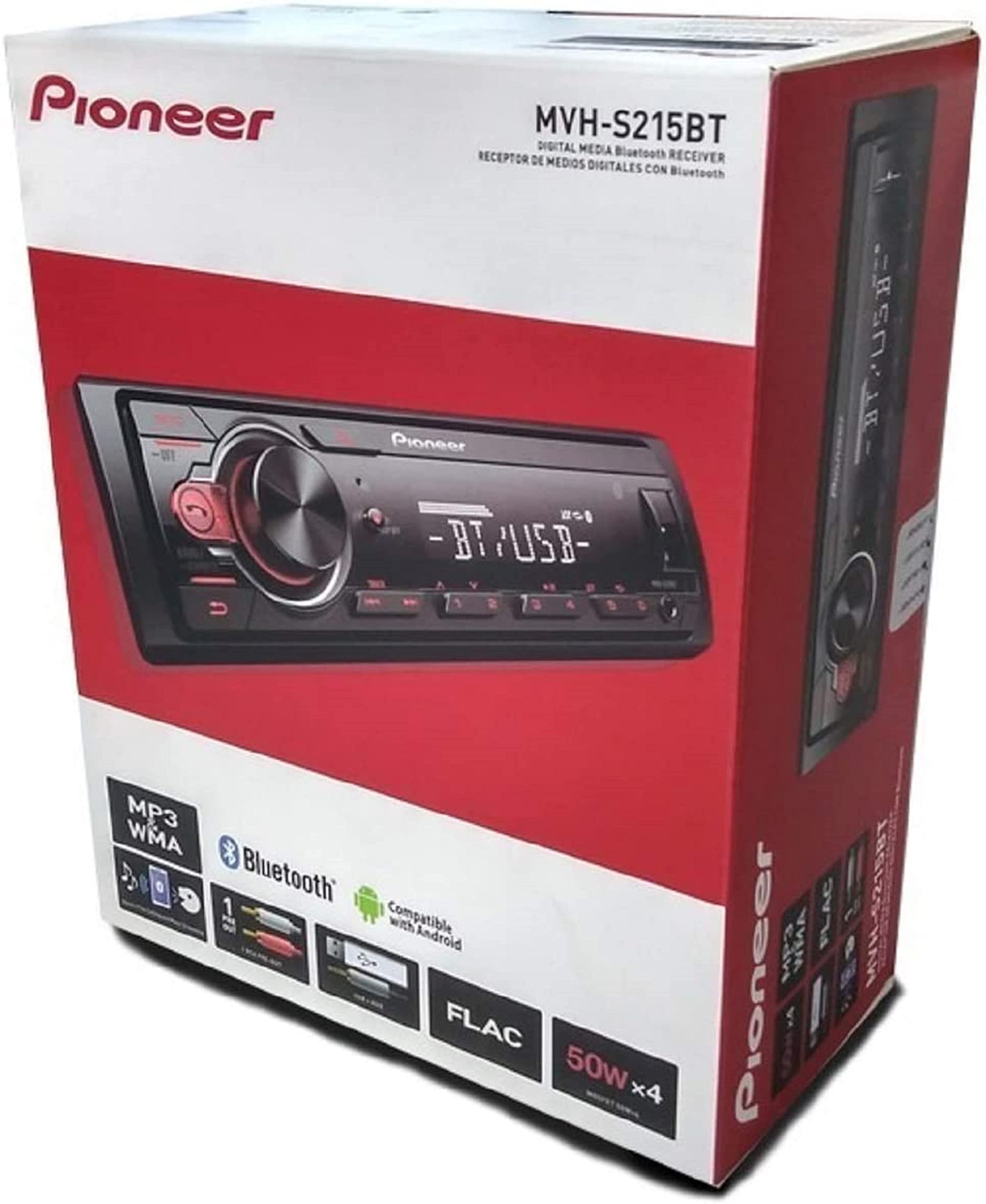 Pioneer In-Dash Built-In Bluetooth, Media Player Front USB Auxiliary, MP3, Pandora, AM/FM Radio, Built In iPod, iPhone, and iPad Controls, Arc Phone App Car Stereo Receiver