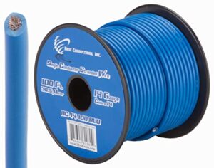 audiopipe one roll 14 ga gauge 100 feet blue car audio home primary remote wire