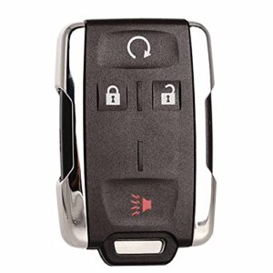 key fob replacement keyless entry remote start fits for gmc sierra chevrolet silverado 1500 2500 3500 2014 2015 2016 2017 2018 2019 2020 gmc canyon chevy colorado 2015-2021 m3n32337100 chrome set of 1