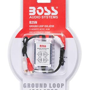 BOSS Audio Systems Ground Loop Isolator B25N noise Filter for Car Audio Systems