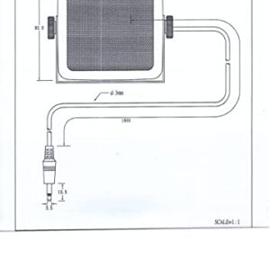 Anteenna TW-10-Straight Type CB EXTENAL Speaker for Mobile Transceiver (Ham Radio/CB Radio) with Swivel Bracket 5W 1.8M Cable with 3.5mm Mono Straight Type Plug