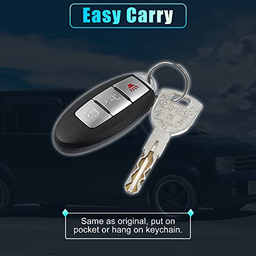 X AUTOHAUX 315MHz CWTWB1U808 Replacement Smart Proximity Insert Keyless Entry Remote Key Fob for Nissan Quest Juke 2011-2017 for Nissan Cube 2010-2014 3 Buttons 46 Chip Car Key