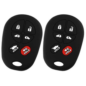 2x key fob keyless entry remote cover protector for toyota van (gq43vt20t)