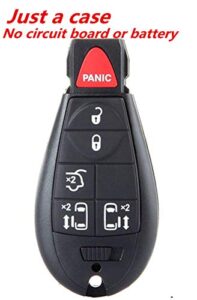 kawihen remote key fob replacement for chrysler 300 t&c dodge charger challenger grand caravan 1500 2500 3500 4500 jeep commander grand cherokee m3n5wy783x iyz-c01c 267f-5wy783x (just a case)