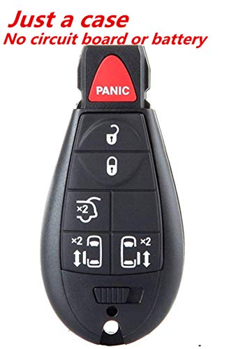 KAWIHEN Remote Key Fob Replacement for Chrysler 300 T&C Dodge Charger Challenger Grand Caravan 1500 2500 3500 4500 Jeep Commander Grand Cherokee M3N5WY783X IYZ-C01C 267F-5WY783X (Just a Case)