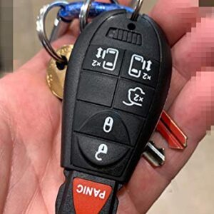 KAWIHEN Remote Key Fob Replacement for Chrysler 300 T&C Dodge Charger Challenger Grand Caravan 1500 2500 3500 4500 Jeep Commander Grand Cherokee M3N5WY783X IYZ-C01C 267F-5WY783X (Just a Case)