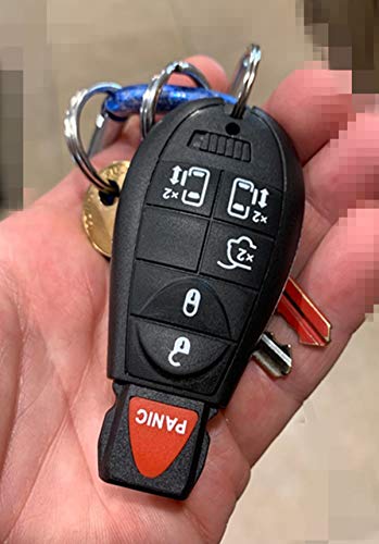 KAWIHEN Remote Key Fob Replacement for Chrysler 300 T&C Dodge Charger Challenger Grand Caravan 1500 2500 3500 4500 Jeep Commander Grand Cherokee M3N5WY783X IYZ-C01C 267F-5WY783X (Just a Case)