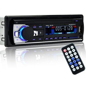 polarlander car radio audio usb/sd/mp3 player receiver bluetooth hands-free with remote control black 1 din