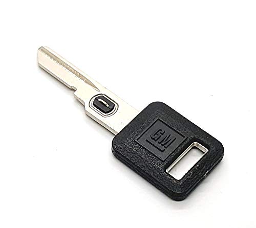 GM 595516 Genuine OEM Single Sided Ignition Logo Key Blank w/Vats Resistor Chip #6. for: Buick, Cadillac, Chevrolet, Oldsmobile, Pontiac, Strattec V.A.T.S No. 6.