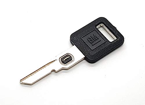 GM 595516 Genuine OEM Single Sided Ignition Logo Key Blank w/Vats Resistor Chip #6. for: Buick, Cadillac, Chevrolet, Oldsmobile, Pontiac, Strattec V.A.T.S No. 6.