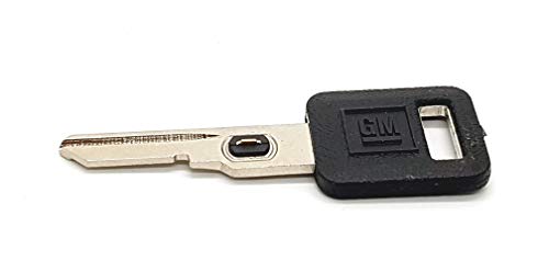 GM 595516 Genuine OEM Single Sided Ignition Logo Key Blank w/Vats Resistor Chip #6. for: Buick, Cadillac, Chevrolet, Oldsmobile, Pontiac, Strattec V.A.T.S No. 6.