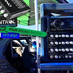 Timpano TPT-EQ7 7 Band 1/2 Din Graphic Car Audio Equalizer 6-Channel RCA Output and Subwoofer Control