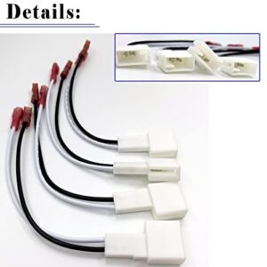 4 Pack Tacoma Speaker Harness Compatible with Toyota Tacoma Tundra Camry Corolla 4 Runner Pontiac Scion Speaker Adapter 72 8104 Speaker Wire Harness Adapter Plug