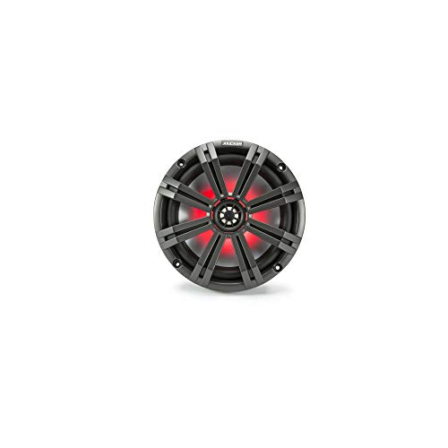 KICKER 8" BlackCharcoal Wake Tower LED Marine Speakers 1-Pair